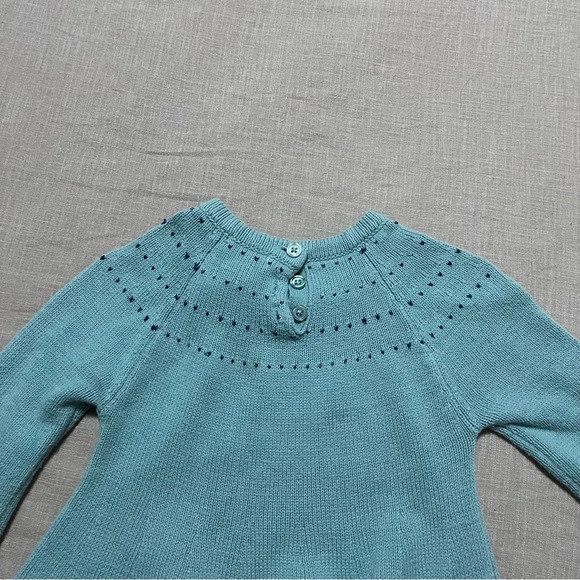 Catherine Malandrino Mini Girls Long Sleeve Knit Sweater Dress with bow Size 3T - Picture 8 of 8